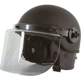 Monadnock TR-1000 Half Shell Non-Ballistic Riot Helmet includes a protective polycarbonate face shield